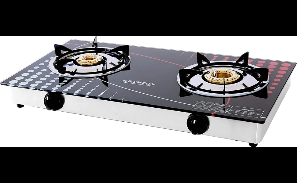 Krypton Gas Cooker - Stainless Steel Frame and Tray KNGC6002NKitchen AppliancesKrypton gas cooker is fuel-efficient cast iron burner that is suited buddy in case of heavy, routine and tough cooking. Designed with a tough 8mm glass top, accessorized with s